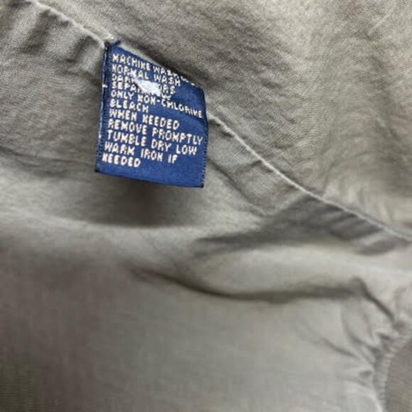 WILLIS & GEIGER Vintage Safari Jacket LEATHER COLLAR & CUFFS Tan Cotton Size XL - Picture 10 of 12